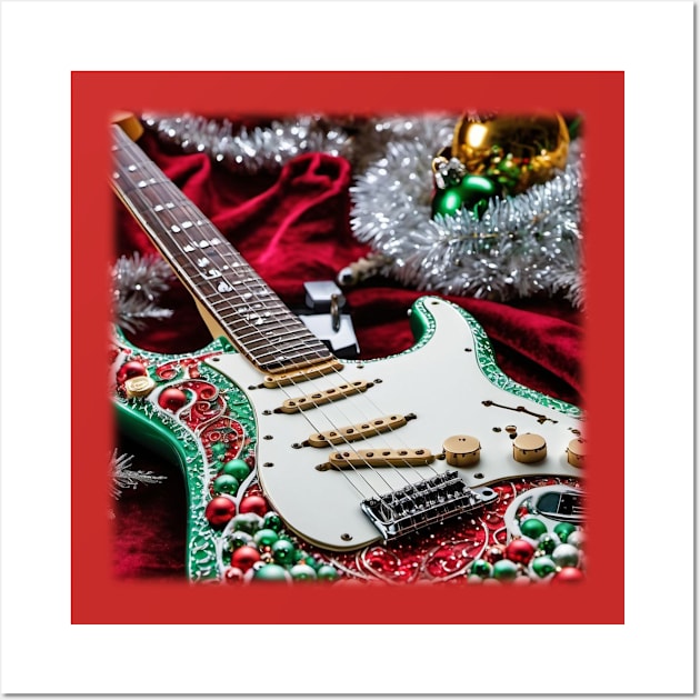 Christmas Strat Wall Art by ToochArt